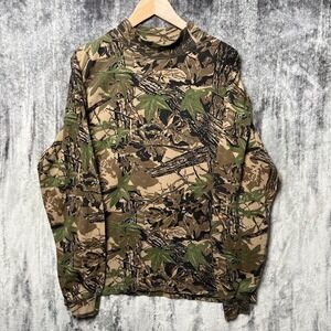 VINTAGE Camo Shirt Size XL Long Sleeve Turtleneck Hunting by DuoFold